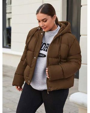 Geaca Shein bomber cu gluga 24MAE36031