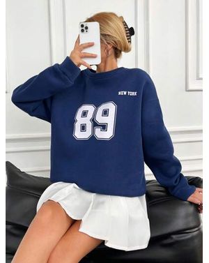 Bluza Shein cu maneca lunga si imprimeu 24MAE36065