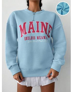 Bluza Shein din bumbac cu imprimeu 24MAE36117