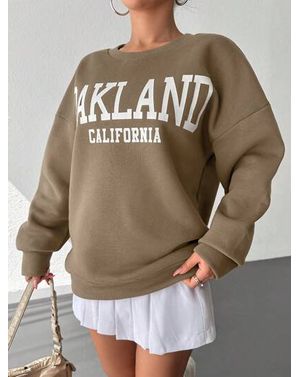 Bluza din bumbac Shein cu imprimeu 24MAE36147