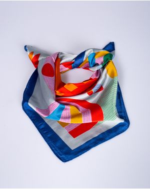 Esarfa cu imprimeu forme geometrice