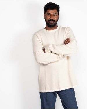 Pulover subtire din bumbac 24MKF06039