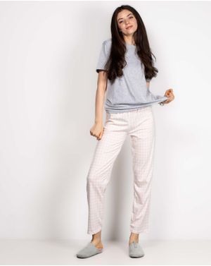 Pantaloni comozi de pijama din bumbac 24MUR30013