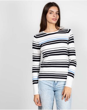 Pulover din bumbac tricotat 24MKF04024