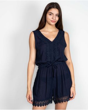 Salopeta scurta cu detalii brodate N241540001