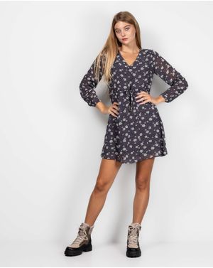 Rochie ONLY cu snur in talie si imprimeu floral 24POS47544