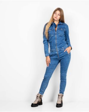 Salopeta WAL G. din denim cu buzunare 24POS47B18