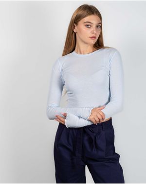 Bluza uni Weekday din bumbac cu maneci lungi 24POS47D09