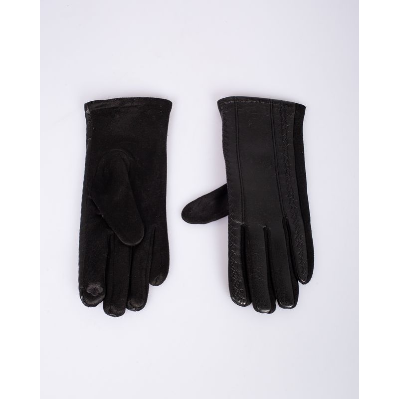 Manusi-negre-din-material-fin