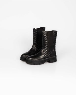 Ghete inalte Adam’s din piele naturala cu extensie elastica 24HAT47001