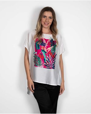 Tricou cu imprimeu si maneca scurta 24ALNB7002