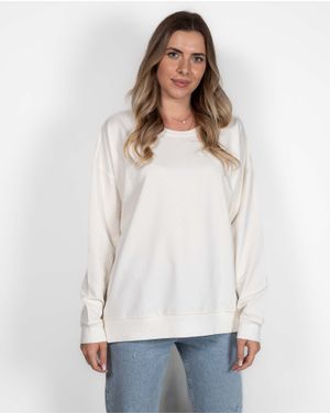 Bluza uni din bumbac cu maneca lunga 24ALNB8005
