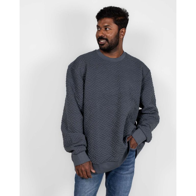 Bluza-uni-cu-aspect-texturat-24KOSS6002