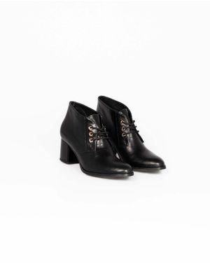 Ghete scurte Wall Street din piele naturala 24HAT47051
