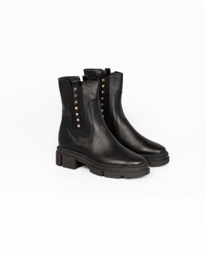 Ghete Wall Street din piele naturala cu extensii elastice 24HAT47077