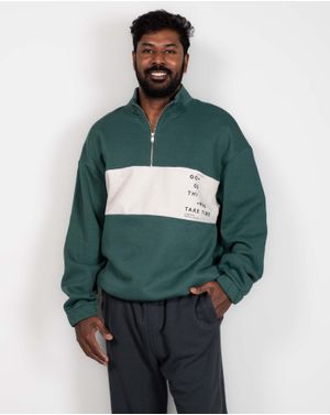 Bluza cu interior pufos si fermoar la baza gatului 24KOSP4003