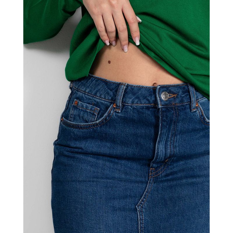 Fusta-din-denim-cu-talie-inalta-24KOSS0003