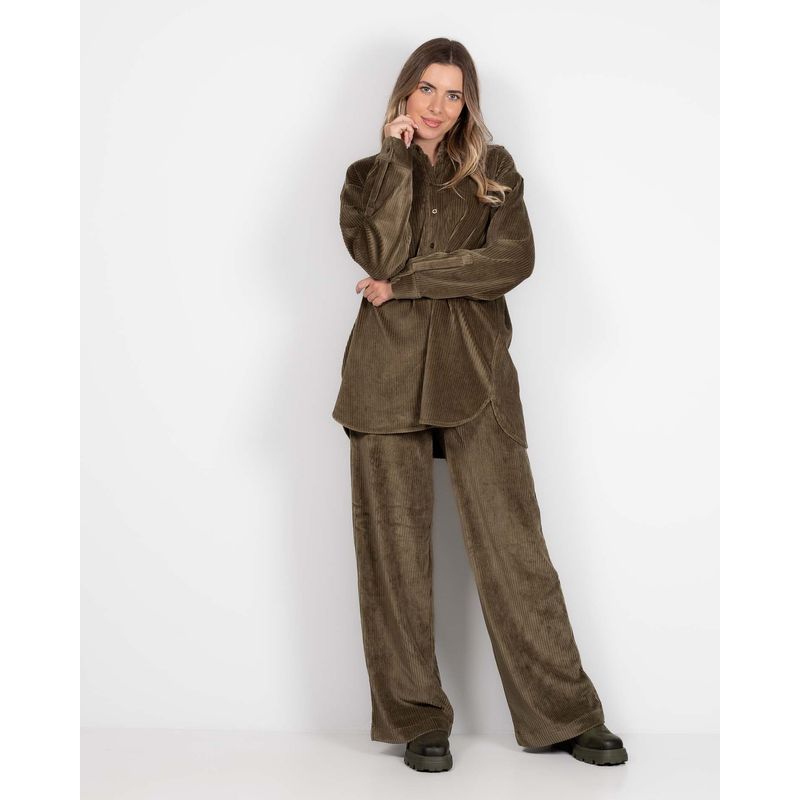 Pantaloni-uni-cu-aspect-texturat-si-talie-elastica-24KOSV1004