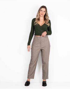 Pantaloni cu talie inalta 24KOSV3006