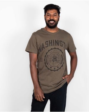 Tricou din bumbac cu maneca scurta si imprimeu N241510001