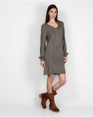 Rochie din tricot cu decolteu 24MKF04094