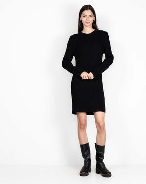 Rochie din bumbac cu model texturat 24MKF05039