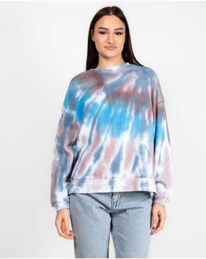 Bluza cu efect tie dye si fante laterale 23MAY14038