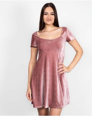 Rochie uni cu aspect catifelat 23MAY14043