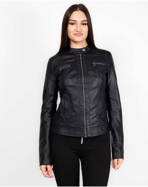 Jacheta Only din imitatie de piele 24LGD33004