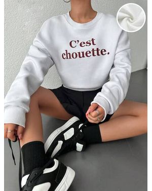 Bluza Shein cu guler rotund 24MAE37004