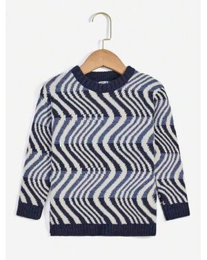 Pulover Shein din tricot pentru baieti 24MAE37056