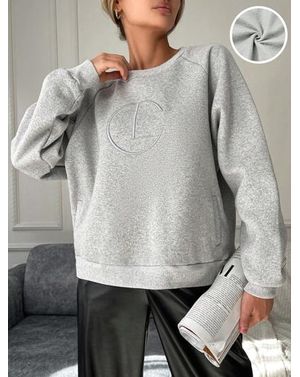 Bluza Shein din bumbac cu imprimeu brodat 24MAE37147