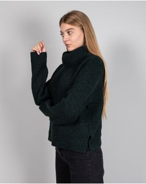 Pulover moale cu guler rulat 24MKF04111