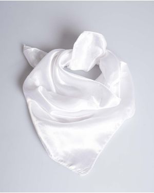 Esarfa alba din material fin