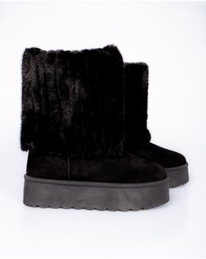 Ghete inalte cu talpa groasa si interior imblanit 24AIM06001