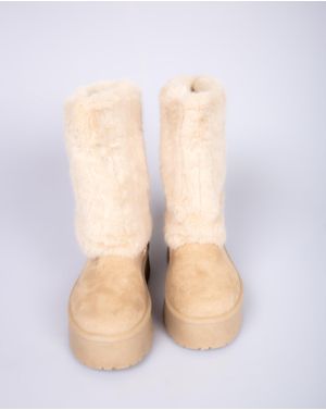 Ghete inalte cu talpa groasa si interior imblanit 24AIM06002