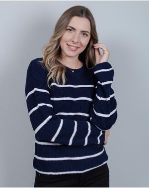 Pulover scurt din bumbac tricotat 24MKF03025