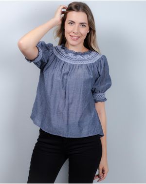 Bluza din bumbac cu maneca scurta N230342044