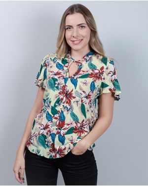 Bluza asimetrica cu imprimeu 24ITT35035