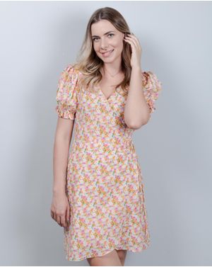 Rochie din bumbac cu decolteu 24MAY18001