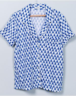 Bluza de pijama din bumbac cu imprimeu N240636001