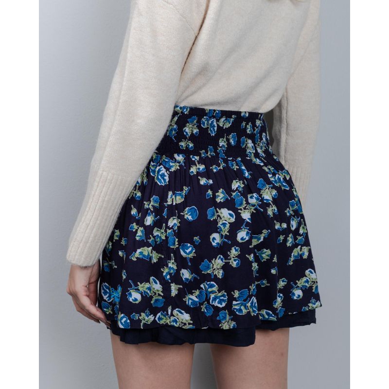 Fusta-scurta-din-bumbac-cu-talie-elastica-N241303001