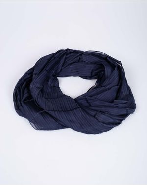 Esarfa bleumarin plisata