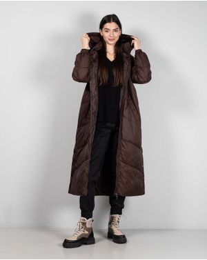 Geaca lunga matlasata Vero Moda cu gluga 24LGD34017