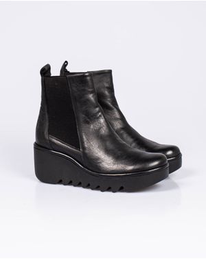 Ghete chelsea Fly London din piele naturala pentru femei 24FLY02014