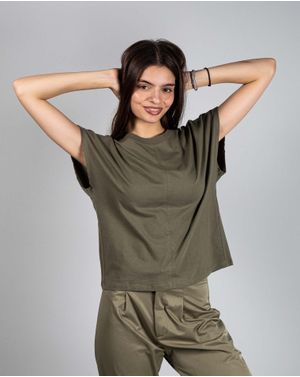 Tricou uni din bumbac N241437005
