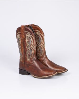 Cizme din piele naturala cu talpa joasa N2414A0002