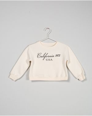 Bluza calduroasa cu interior pufos pentru fete 24SPO01003