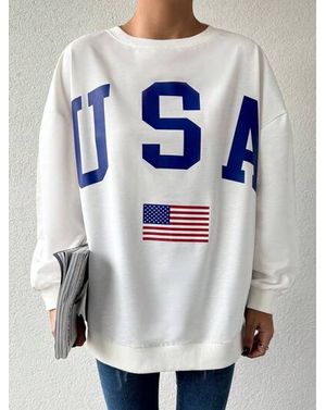 Bluza Shein cu maneca lunga si imprimeu 24MAE38108