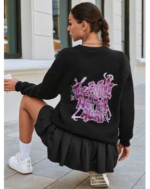 Bluza Shein cu imprimeu pe spate 24MAE38171
